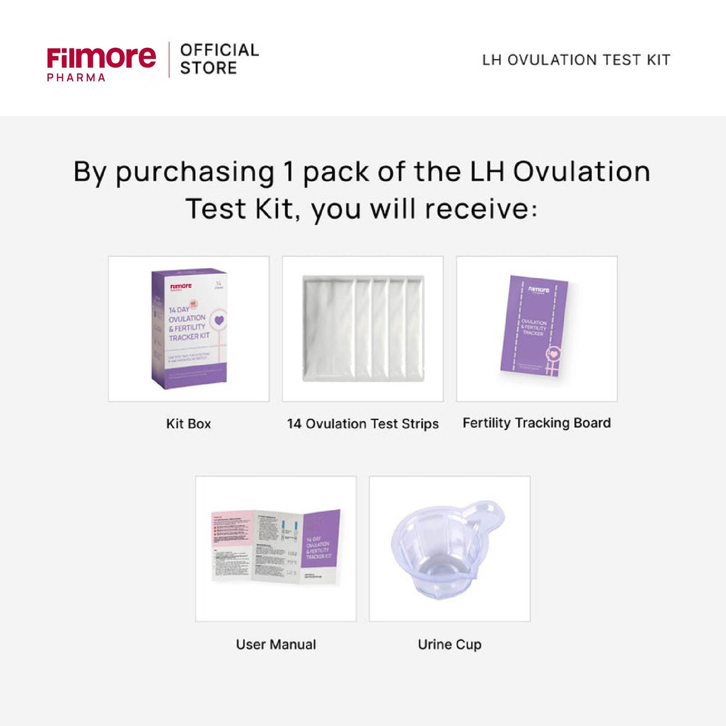Filmore 14-Day Ovulation & Fertility Tracker Kit