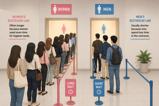 Why Do Women Take Longer in the Bathroom? It's Not Just About Touching Up