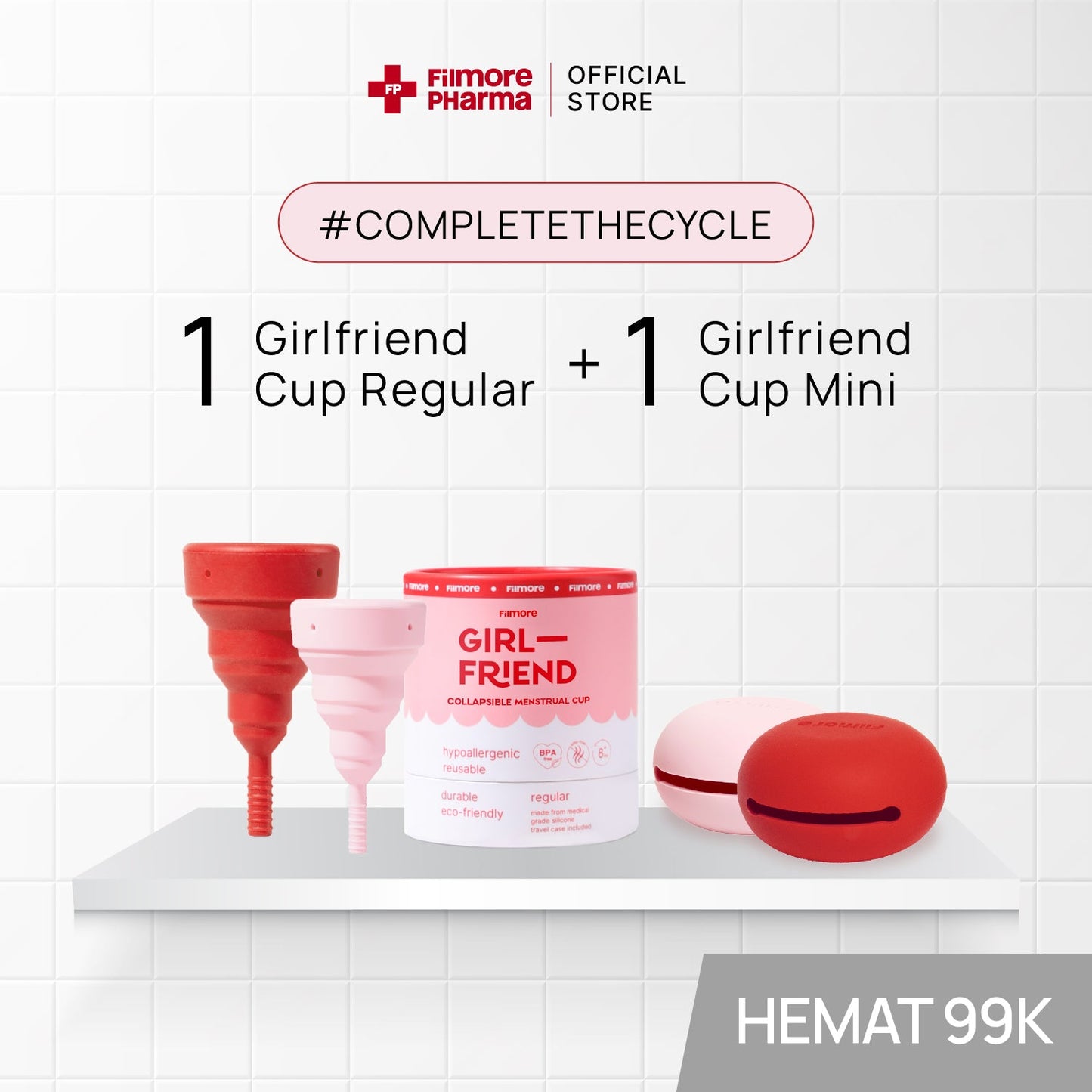 Complete Menstrual Cycle Bundle | Bundling Girlfriend Menstrual Cup Regular & Mini
