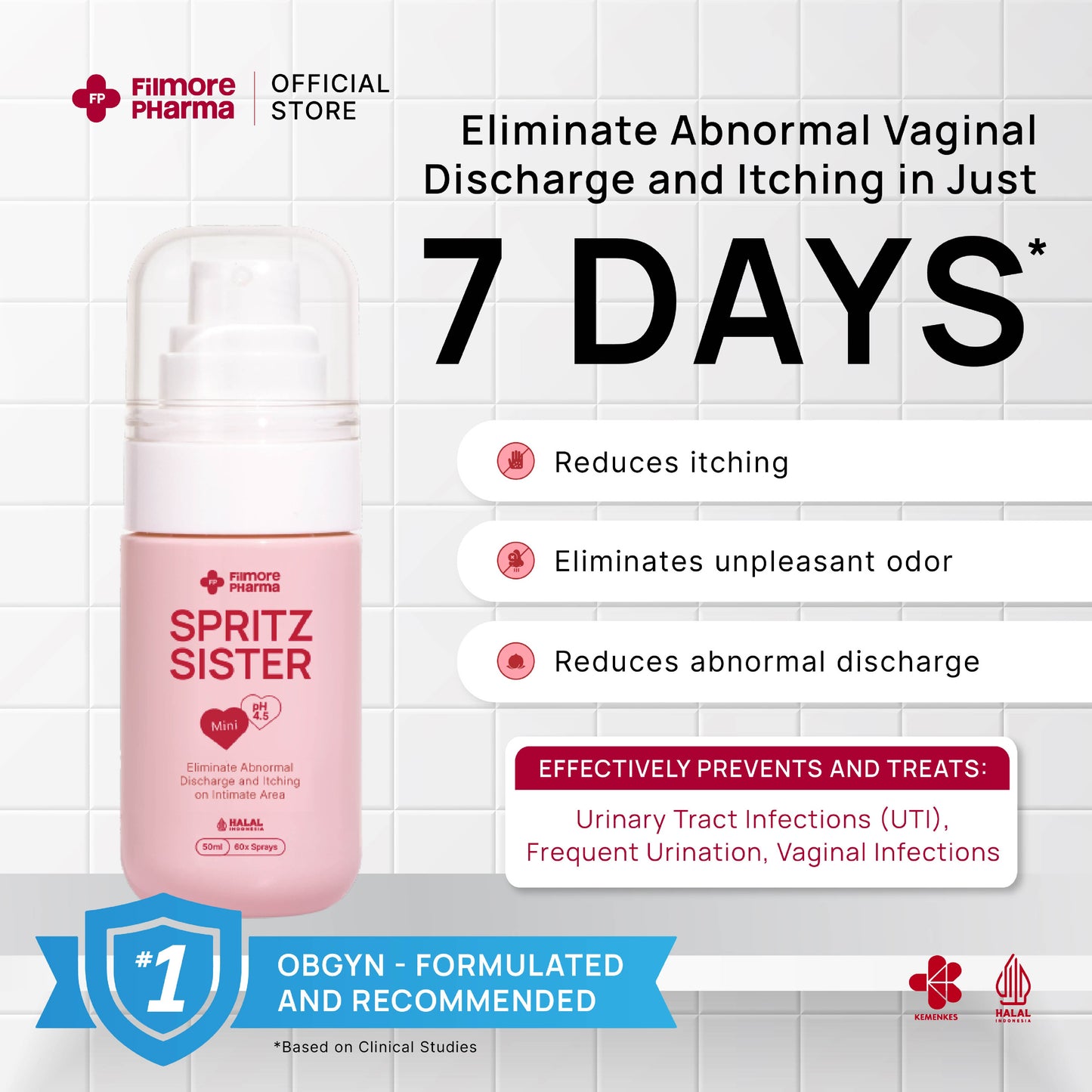 Filmore Spritz Sister Antiseptic Intimate Mist Mini 50ml