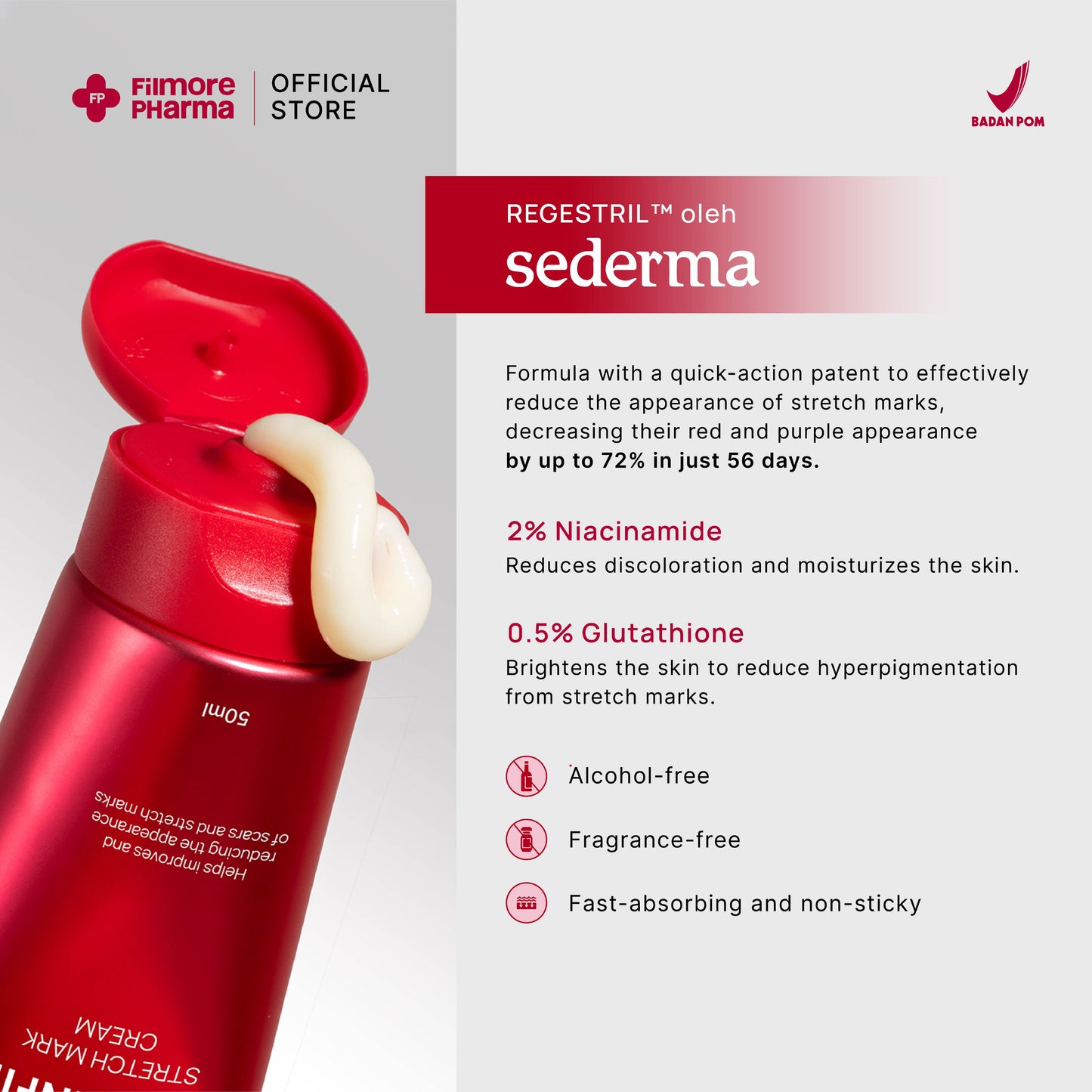Filmore Regenfil Stretch Mark Cream with REGESTRIL™