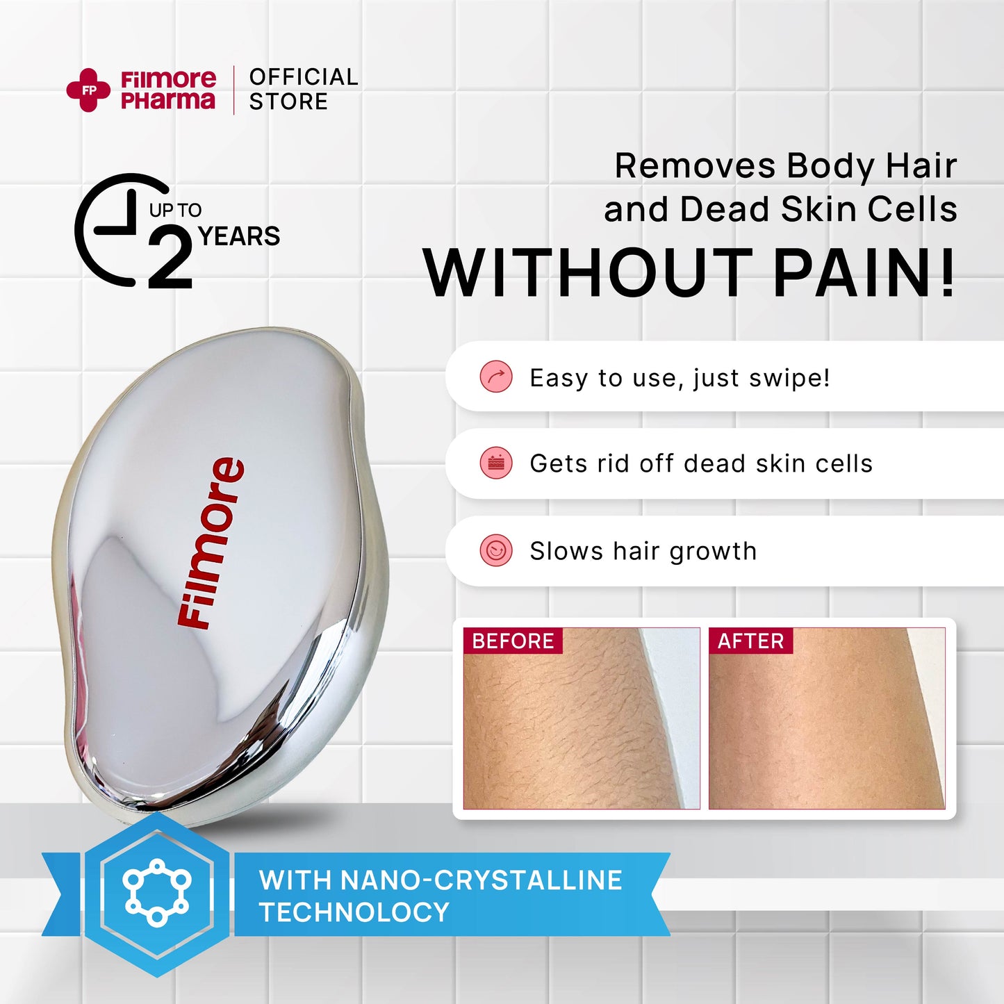 Filmore Magic Mochi Nano Crystalline Hair & Dead Skin Remover