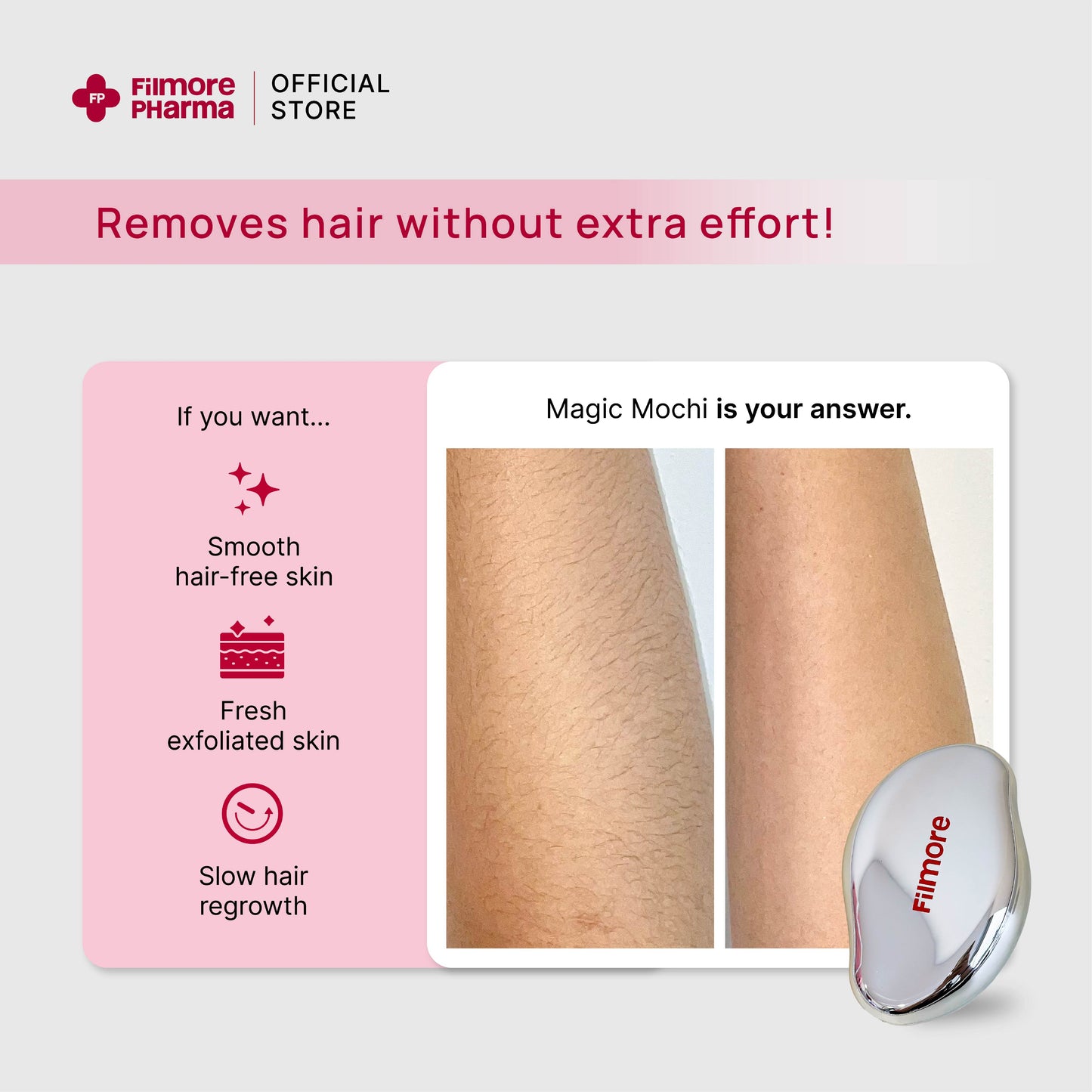 Filmore Magic Mochi Nano Crystalline Hair & Dead Skin Remover