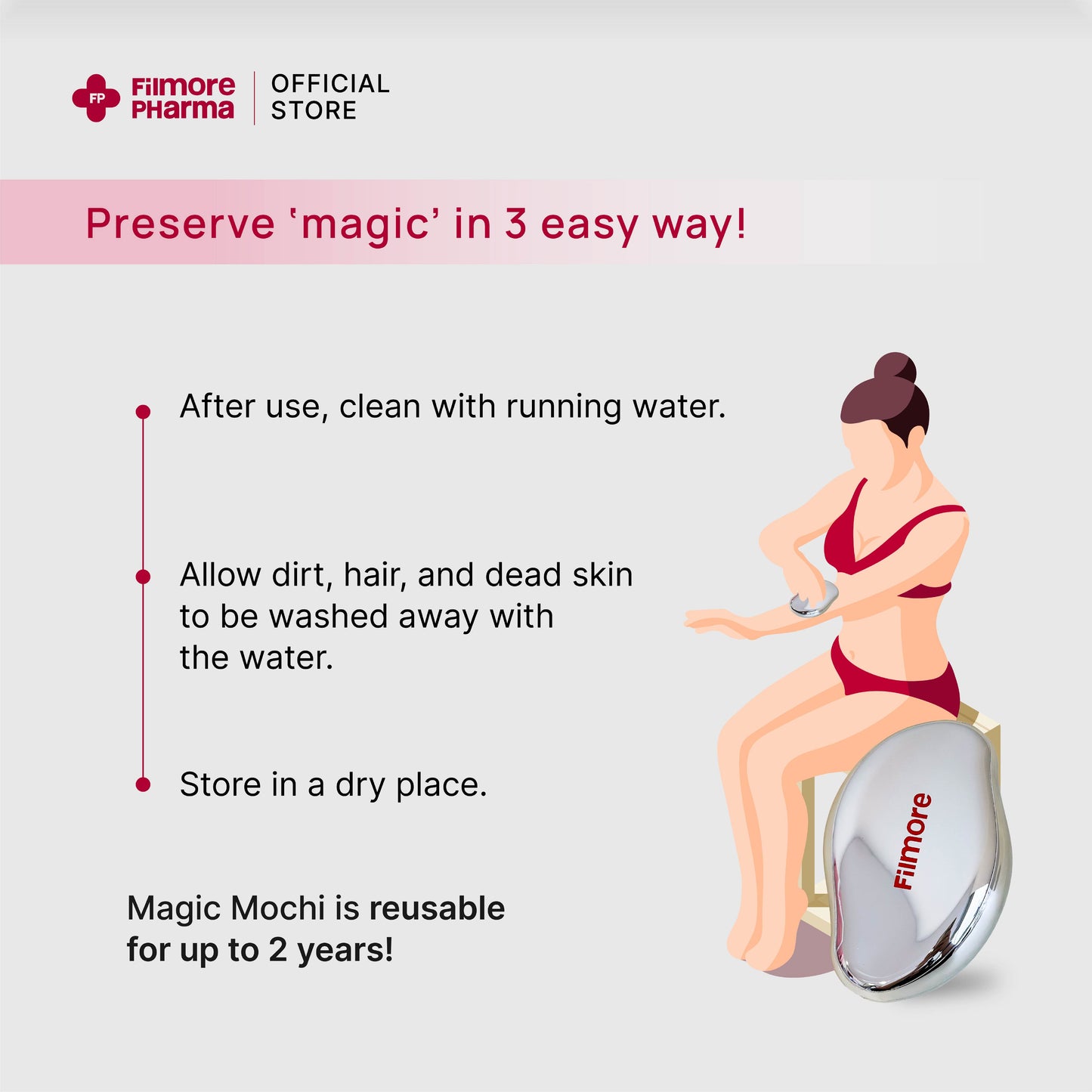 Filmore Magic Mochi Nano Crystalline Hair & Dead Skin Remover