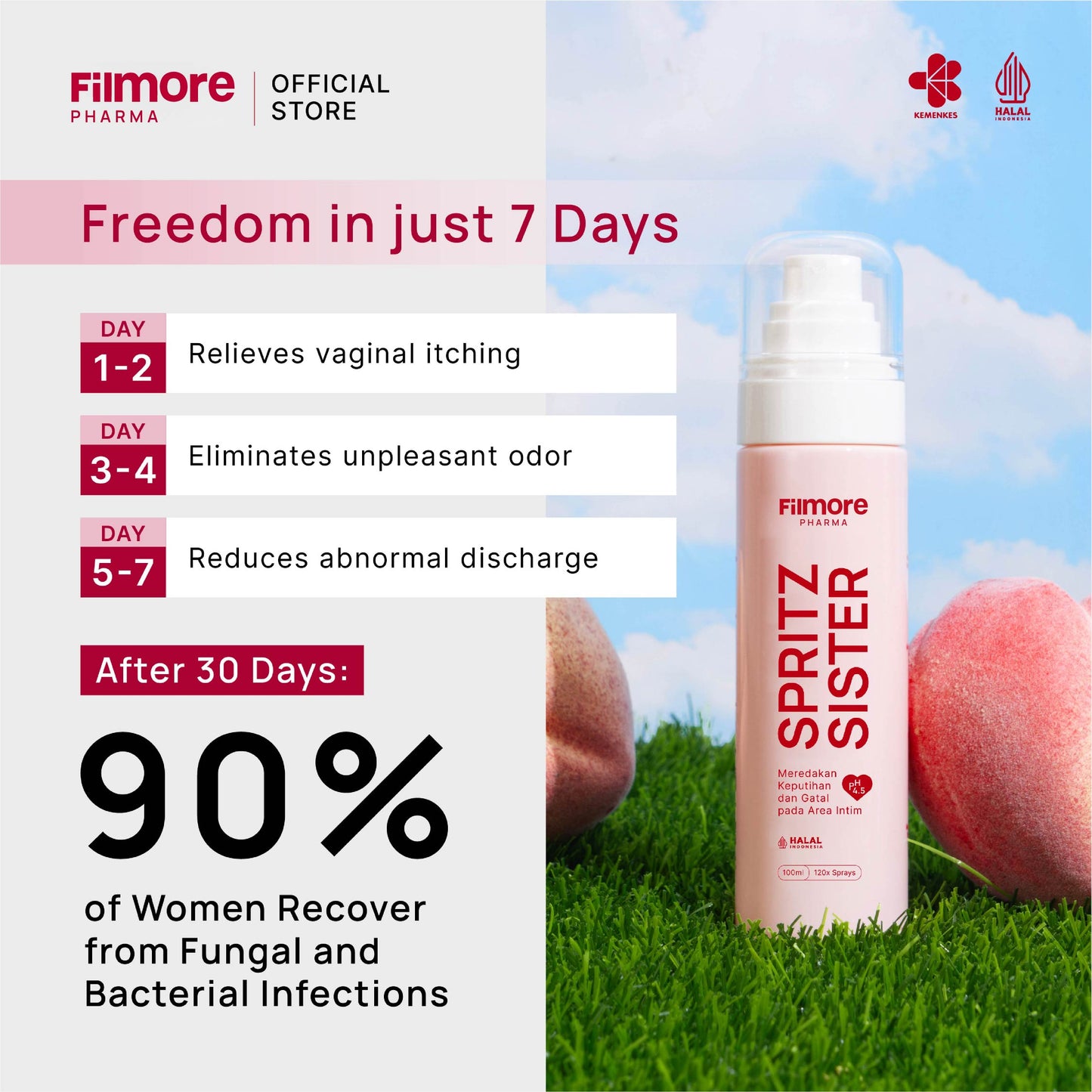 Filmore Spritz Sister Antiseptic Intimate Mist Regular 100ml