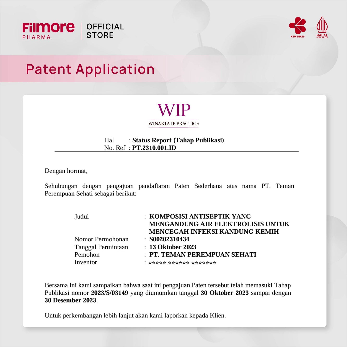 Filmore Spritz Sister Antiseptic Intimate Mist Regular 100ml