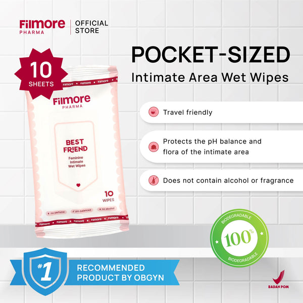 Filmore Bestfriend Wet Wipes | Feminine Wet Wipes