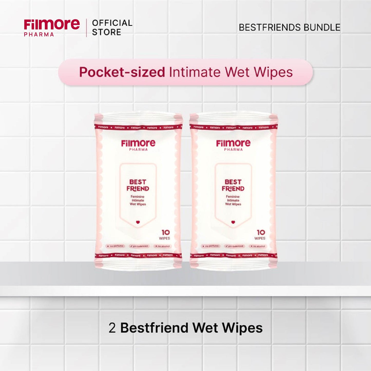 Filmore Bestfriend Wet Wipes | Feminine Wet Wipes
