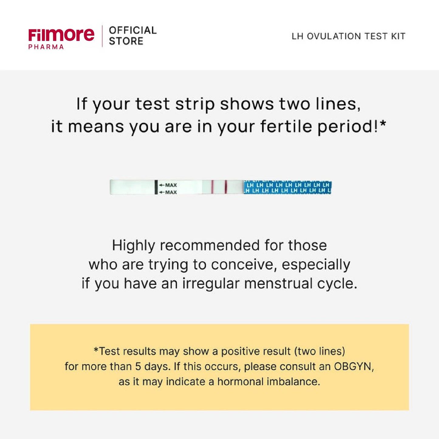 Filmore 14-Day Ovulation & Fertility Tracker Kit