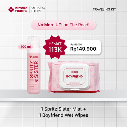 Filmore Bundling Traveling Kit | Boyfriend Wet Wipes & Spritz Sister Mist
