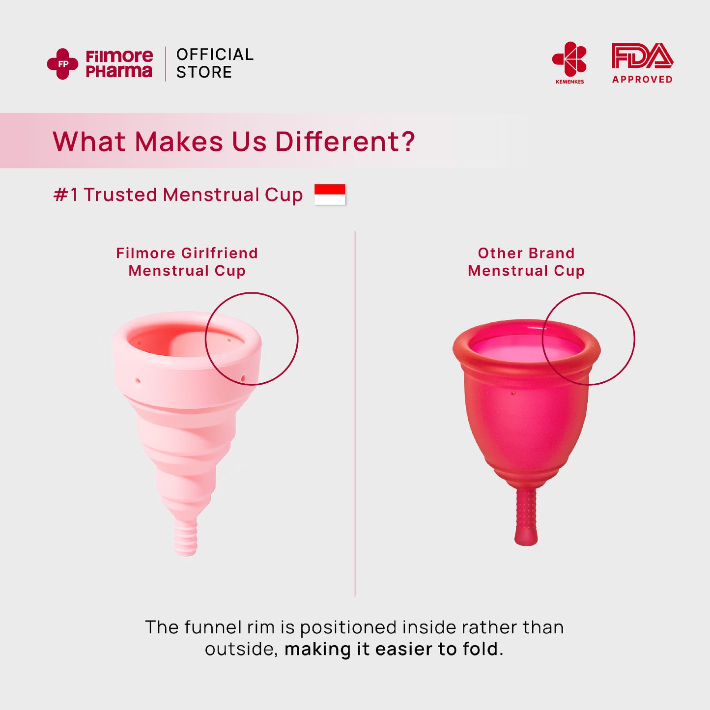 Filmore Girlfriend Collapsible Menstrual Cup