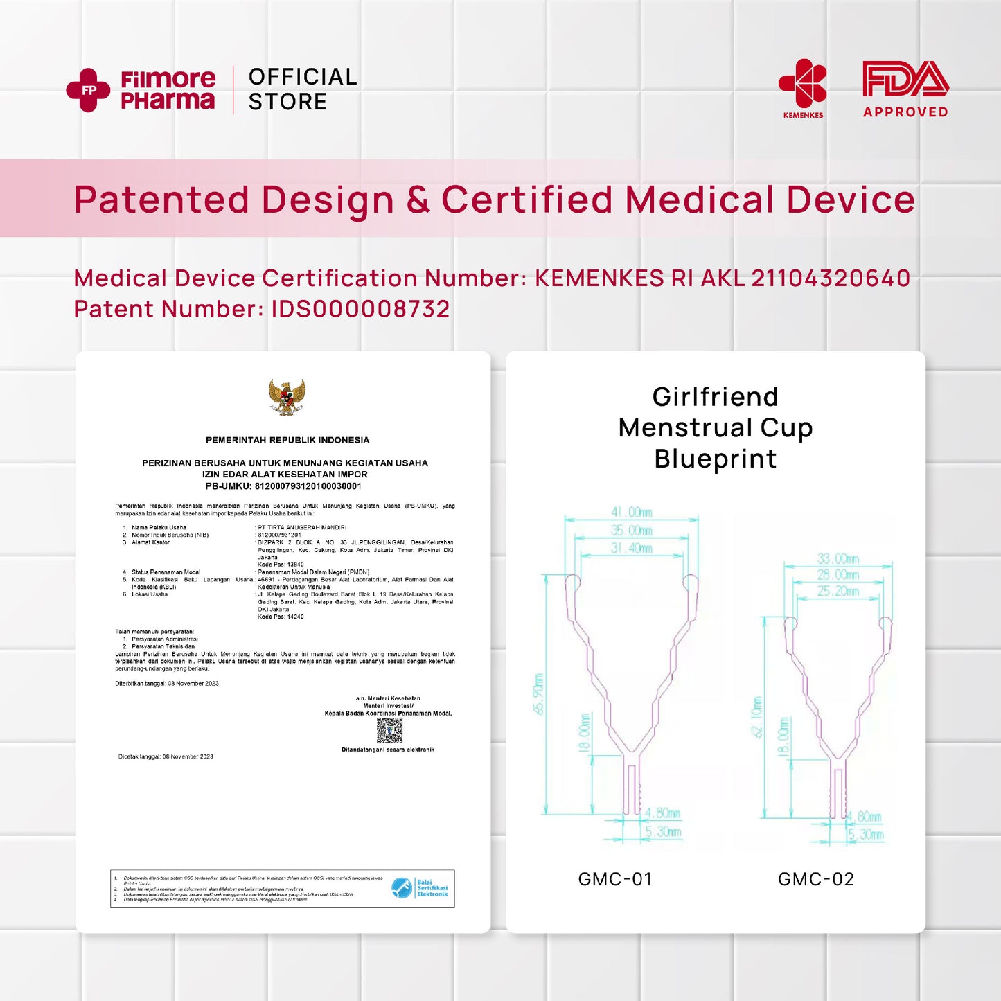 Filmore Girlfriend Collapsible Menstrual Cup